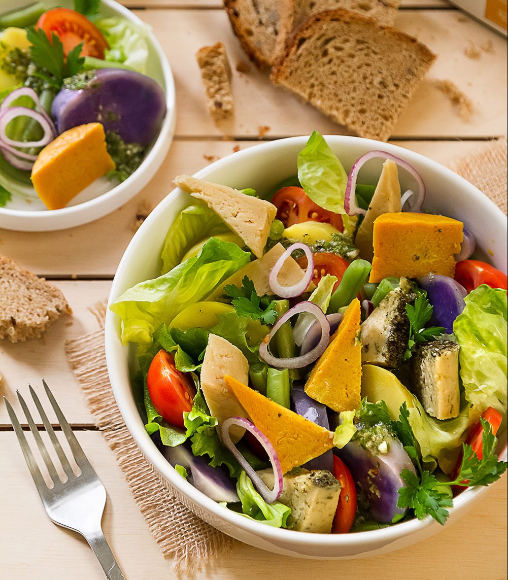 Colourful salad with variety of CHEESE THE QUEEN – Cheese the Queen